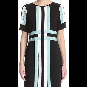 2 FOR $20 Beatrice B Abito Ribbon Front Sheath Dress Black